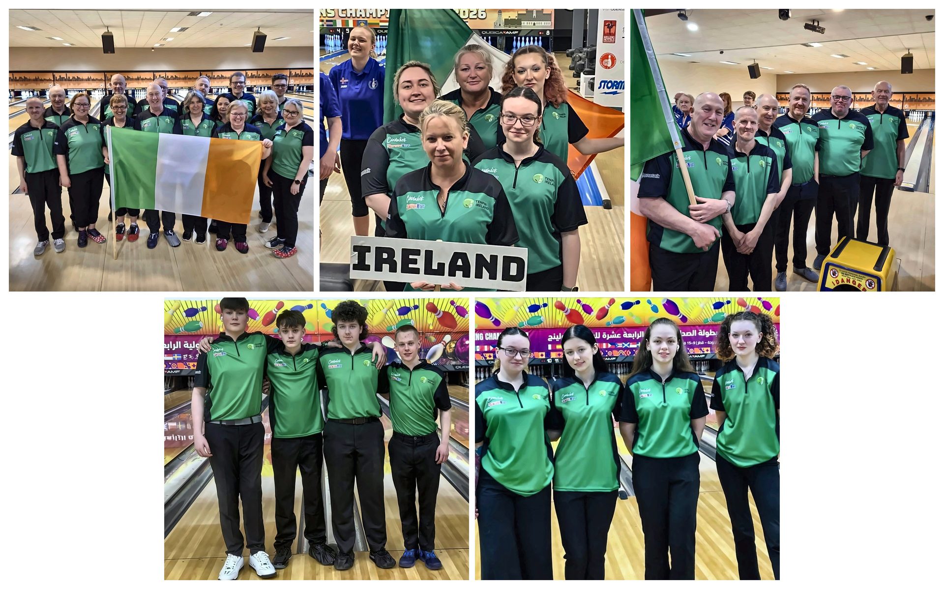 Tenpin Ireland national teams at international championships